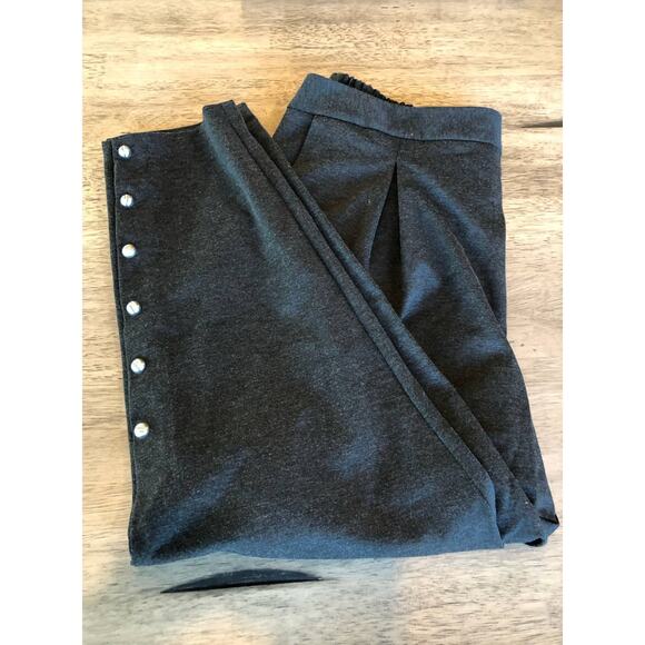 INC InternationalConcept Outpost Snap Detail Tapered Ponte Pant Heather Grey XXL - Picture 5 of 5